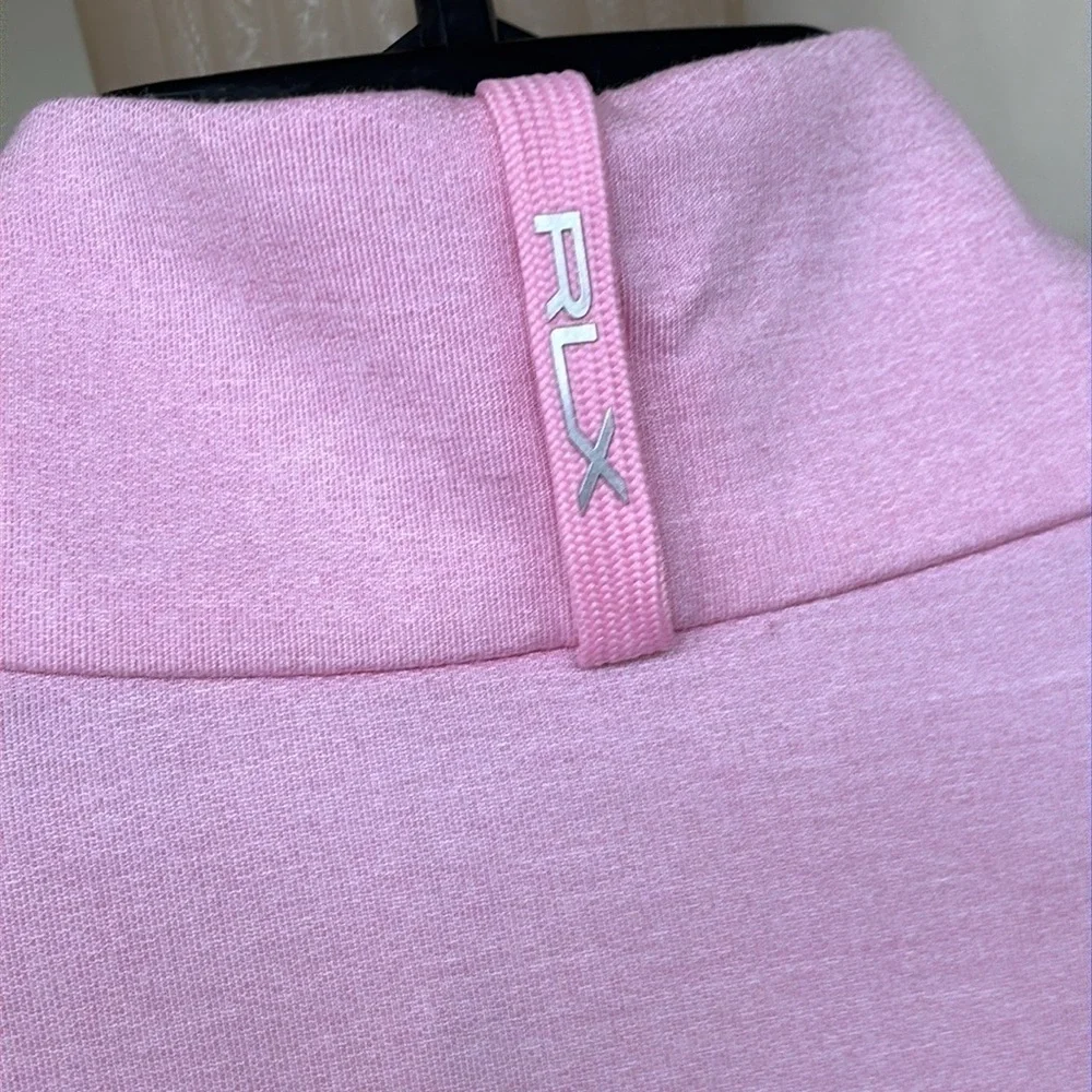 Brand New RLX Ralph Lauren Pink Pastel Patchwork Zip Up Golf Jacket